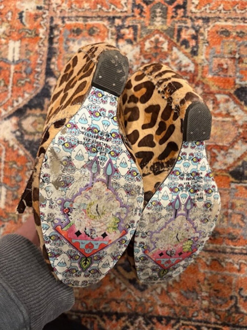 Irregular Choice Leopard Horse Hair Wedges - Picture 10 of 13